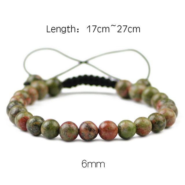 Healing and Balancing Unakite Jasper Bracelet