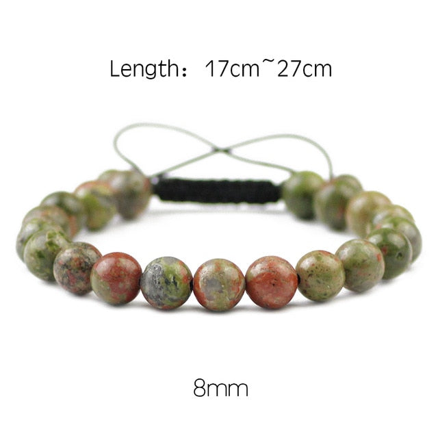 Healing and Balancing Unakite Jasper Bracelet