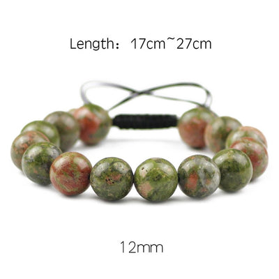 Healing and Balancing Unakite Jasper Bracelet