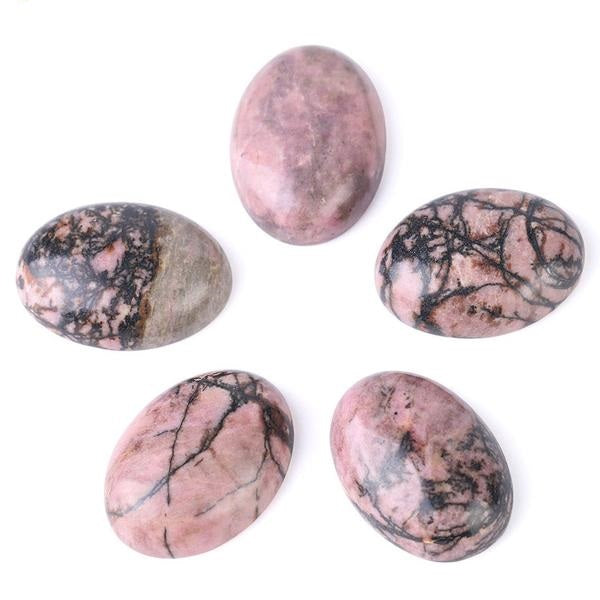 Cabochon Rhodonite Balancing Gemstone