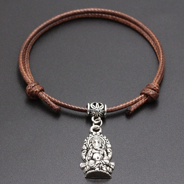 Lord Ganesha Lucky Rope Bracelet