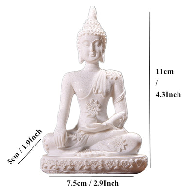 Natural Sandstone Buddha Miniature Statue