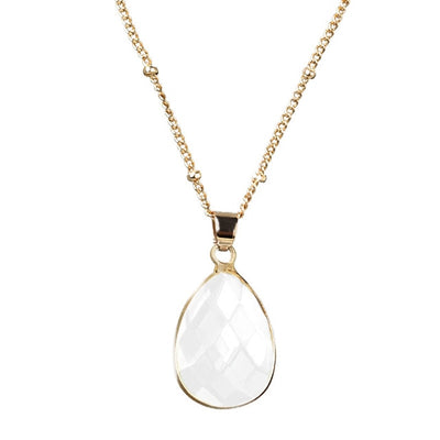 12 Crystal Birthstone Waterdrop Necklace