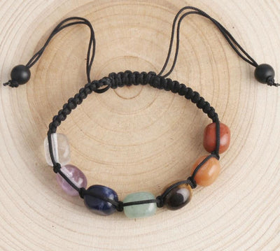 Reiki Healing Chakra Braided Bracelet