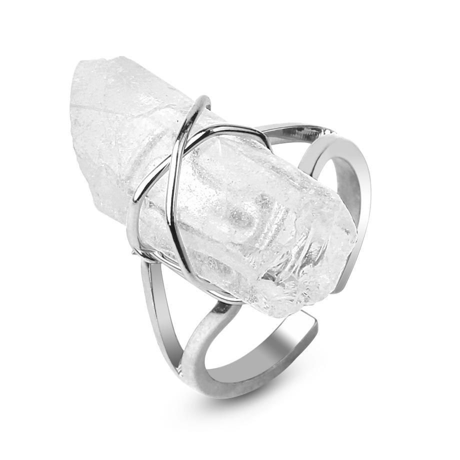 Cleansing Quartz Open Ring + FREE Quartz Bracelet