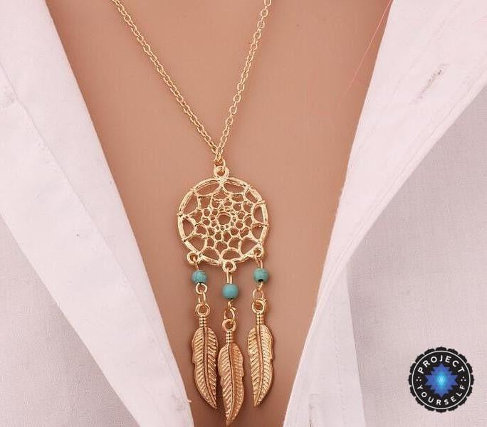 Retro Dream Catcher Pendant Necklace F Necklace