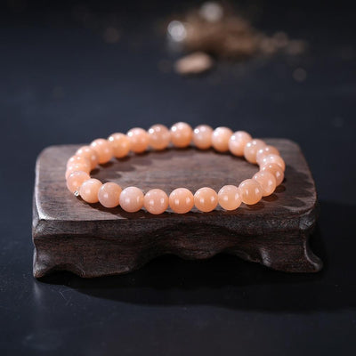 ROXY 4 Natural Sun Stone Beads Bracelet Bracelet