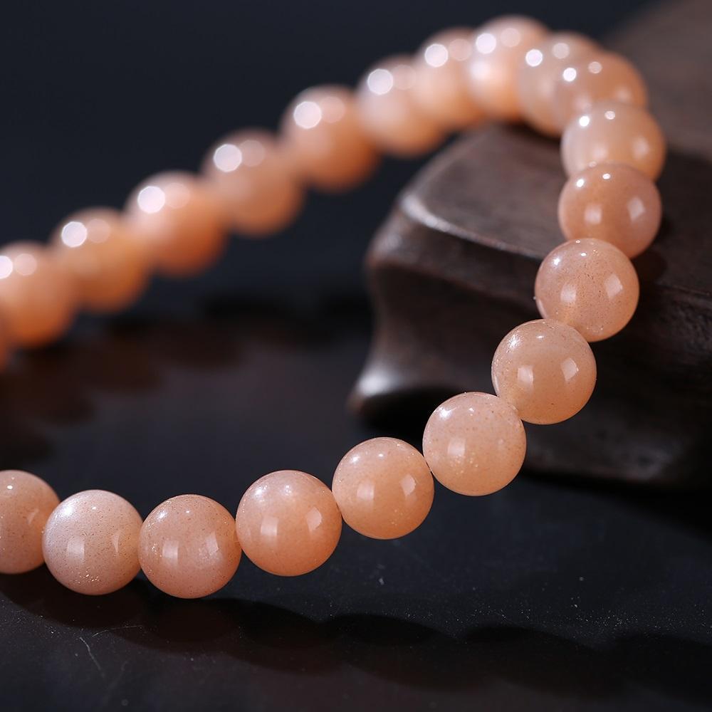 ROXY 4 Natural Sun Stone Beads Bracelet Bracelet