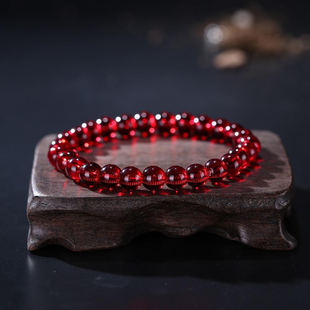 ROXY Natural Clear Garnet Beads Bracelet Bracelet