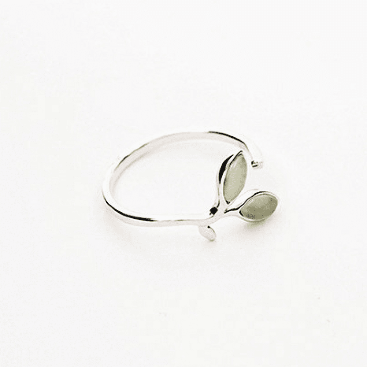 Seedling of Life Sterling Silver Opal Ring Rings