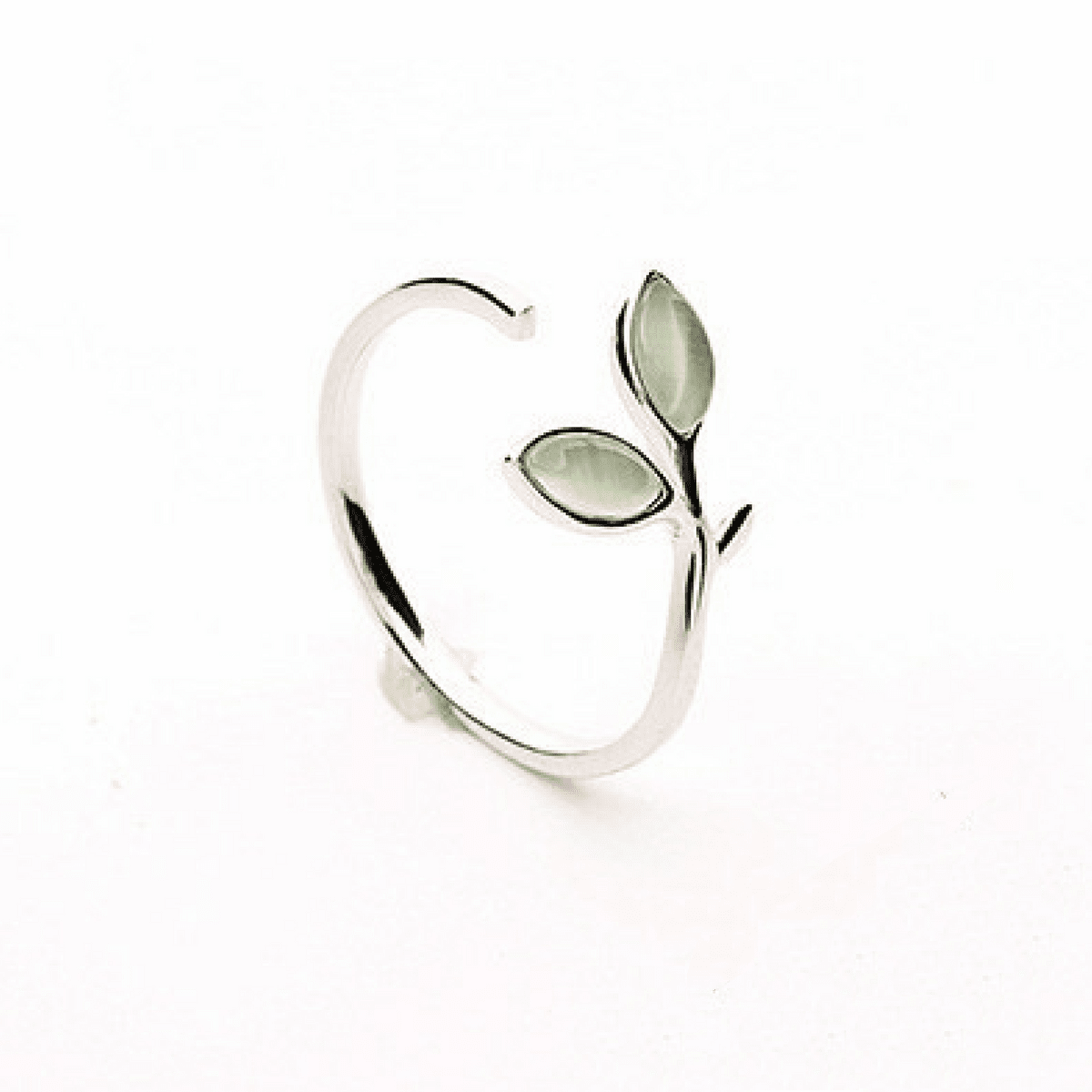 Seedling of Life Sterling Silver Opal Ring Rings