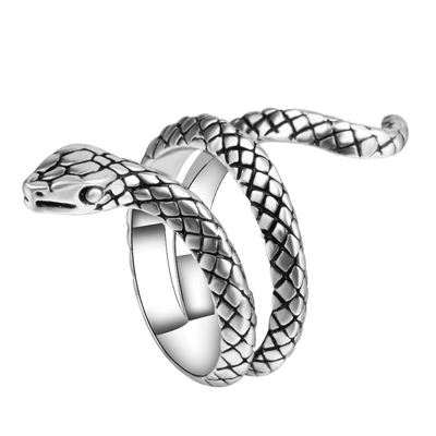 Silver Serpent Ring Rings