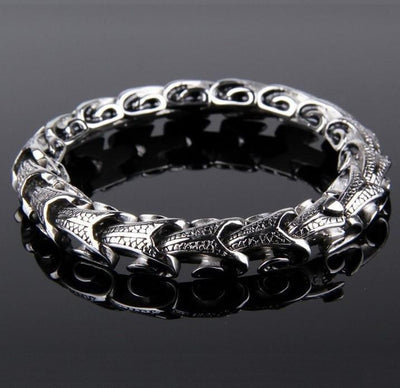 Stainless Steel Dragon Hide Bracelet Bracelet