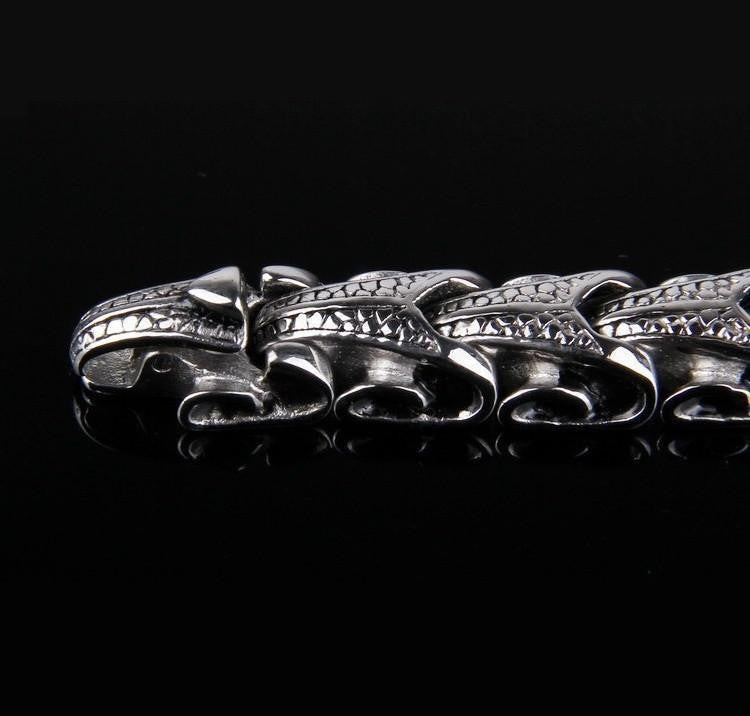 Stainless Steel Dragon Hide Bracelet Bracelet