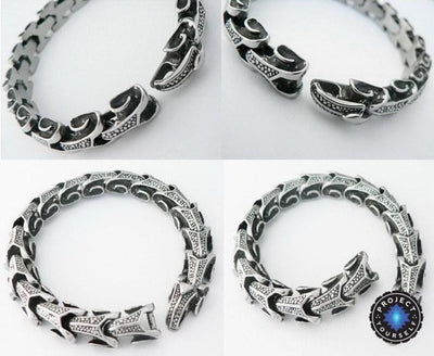 Stainless Steel Dragon Hide Bracelet Bracelet