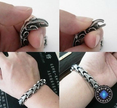 Stainless Steel Dragon Hide Bracelet Bracelet