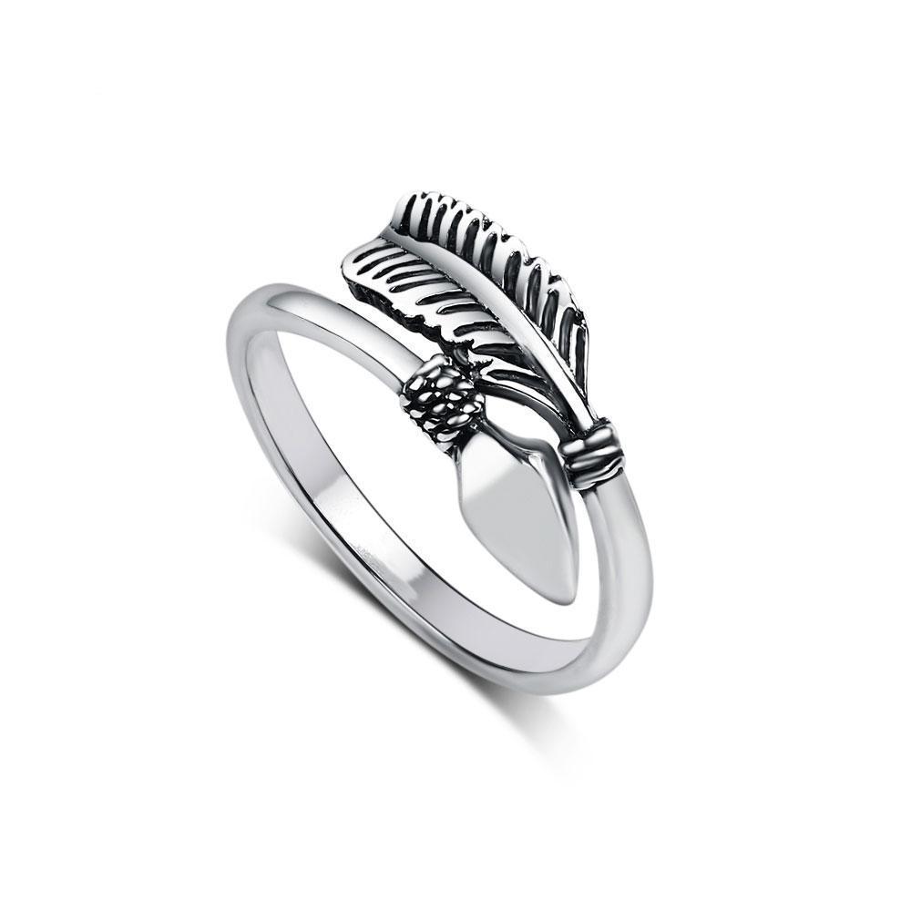 Sterling Silver Arrow Open Ring Rings