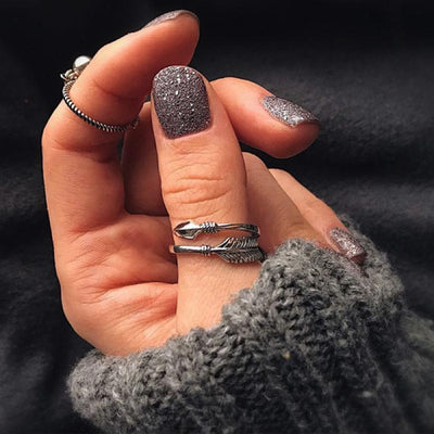 Sterling Silver Arrow Open Ring Rings