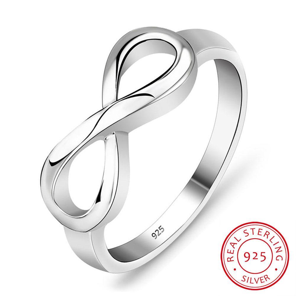 Sterling Silver Classic Infinity Ring Rings