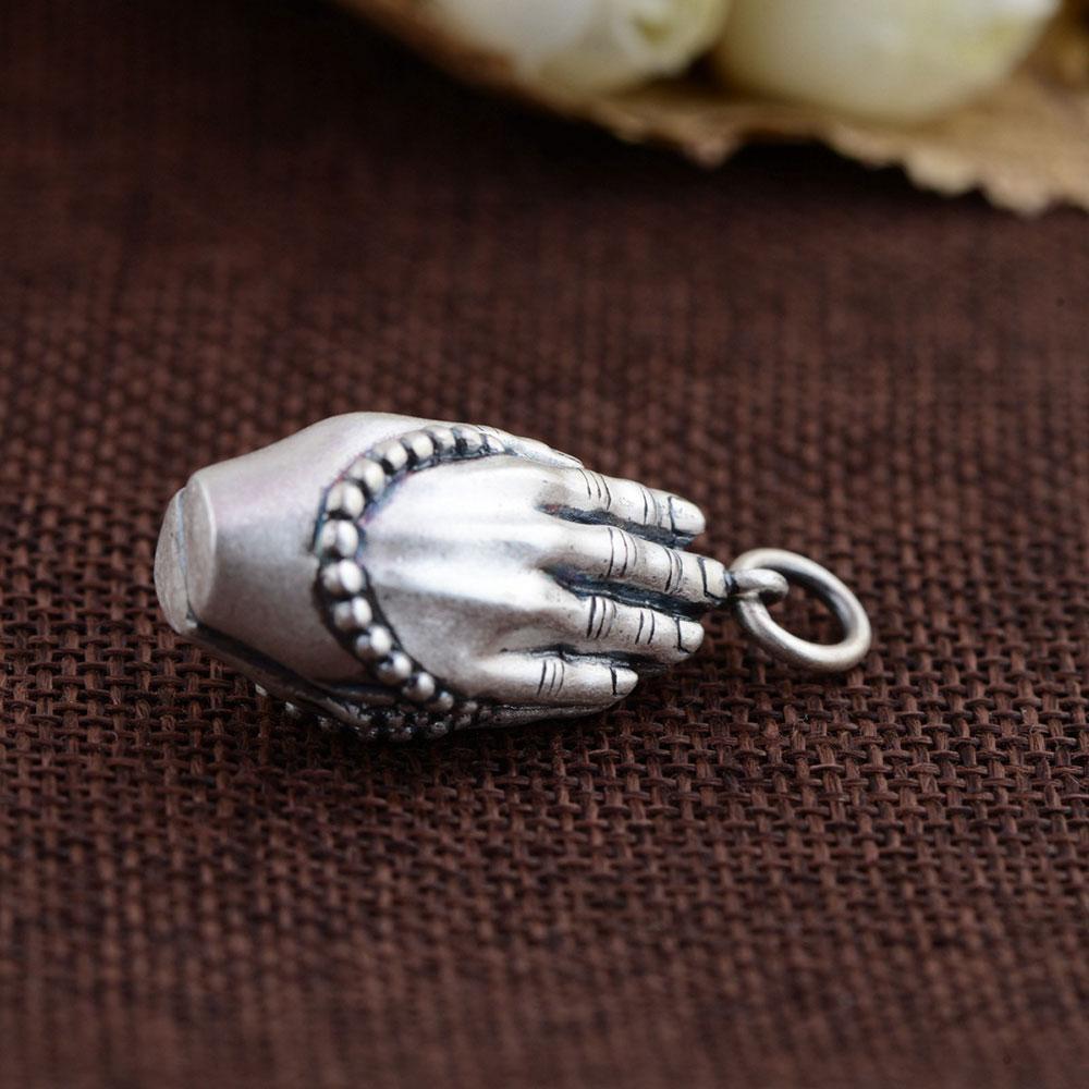 Sterling Silver Prayers of Buddha Pendant pendant