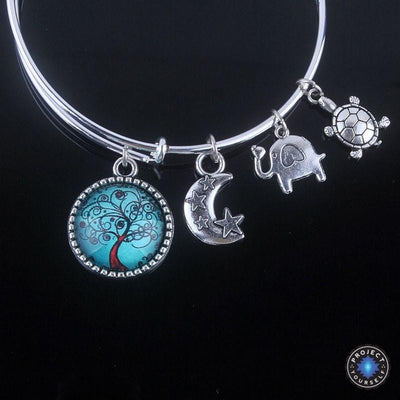 Stunning Tree of Life Adjustable Charms Bangles Bracelet Style 1 Bracelet