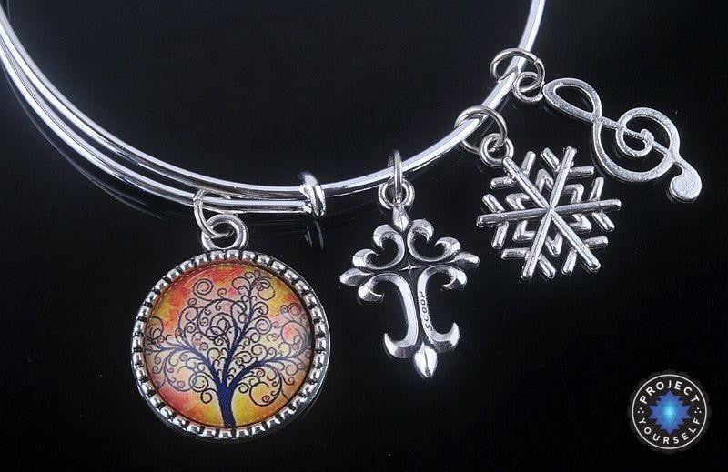 Stunning Tree of Life Adjustable Charms Bangles Bracelet Style 16 Bracelet