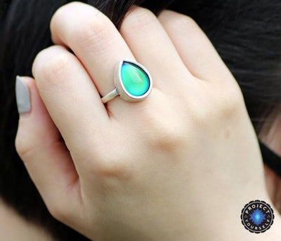 Tear Drop Mood Ring 7 Rings