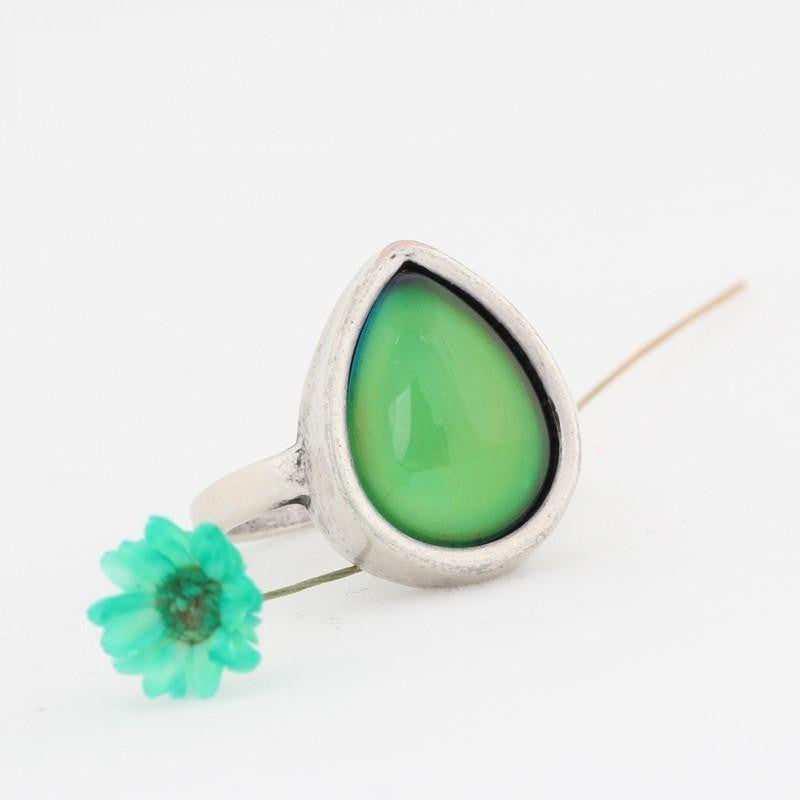 Tear Drop Mood Ring Rings