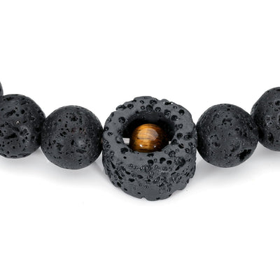 Tiger Core Lava Rock Bracelet Bracelet