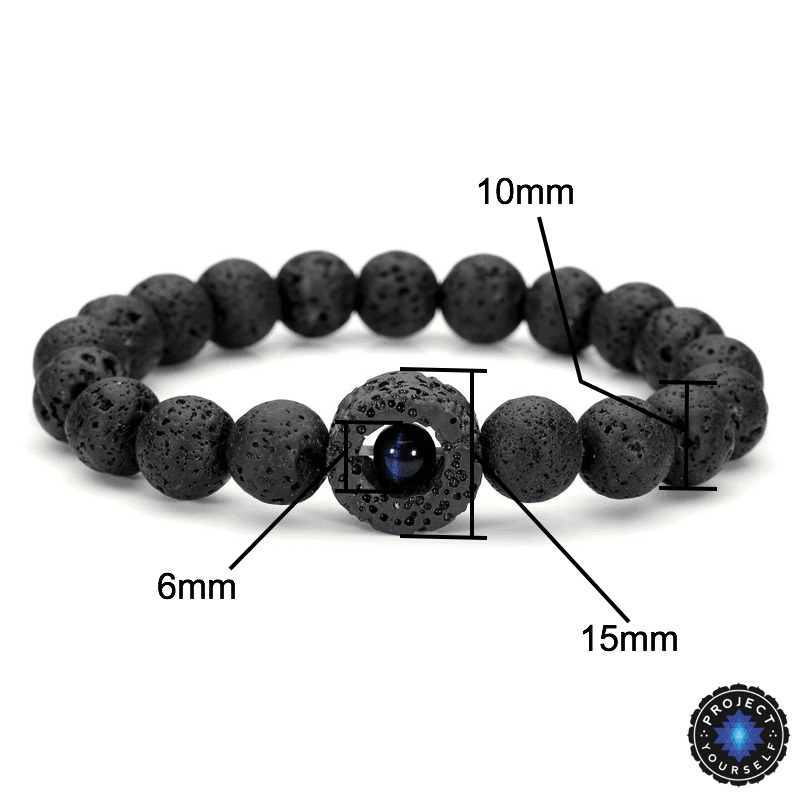 Tiger Core Lava Rock Bracelet Bracelet