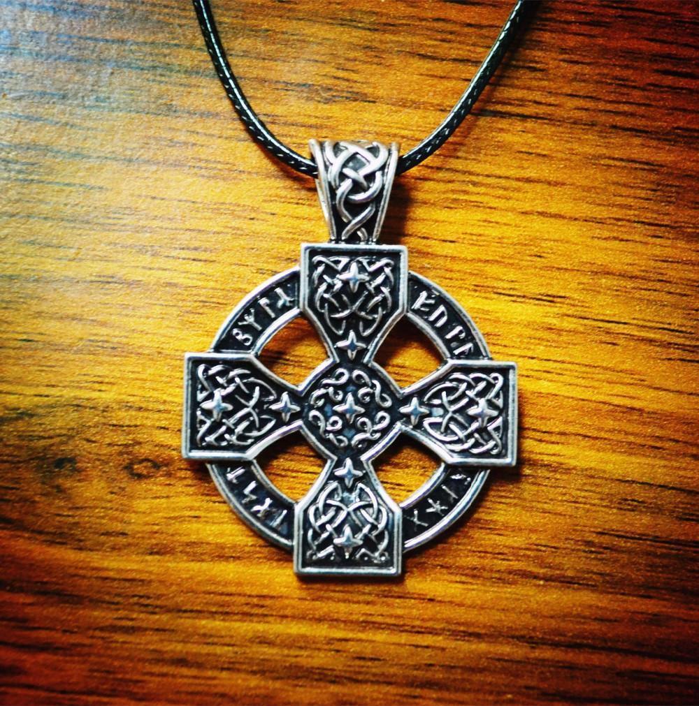 Viking Sun Cross Rune Necklace Necklaces