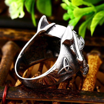 Viking Wolf Stainless Steel Ring Rings